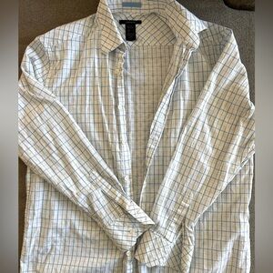 Liz Claiborne Mens Large checker striped button up.